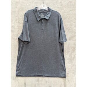 True Classic Dark Navy Short Sleeve Polo Shirt Mens 2XL Minimalist Premium